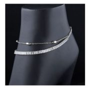 SJ Women\'s Anklet, Silver, AK00595