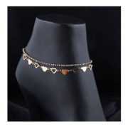 SJ Women\'s Anklet, Golden Multi, AK00599