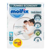 Molfix Premium Diaper, Jumbo Economy, Mini 2, 3-6KG, 68-Pack