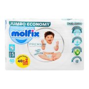 Molfix Premium Diaper, Jumbo Economy, Junior 5, 11-18KG, 42-Pack