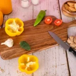 Solid Wood Rectangular Chopping and Charcuterie Board for Kitchen